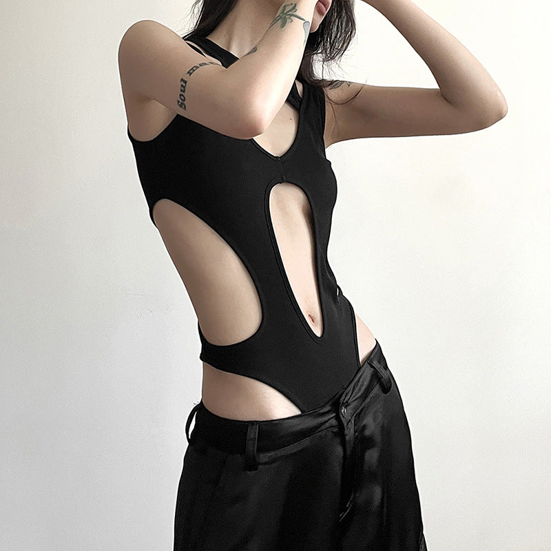 Damen sportlicher Cut-Out Badeanzug R&B
