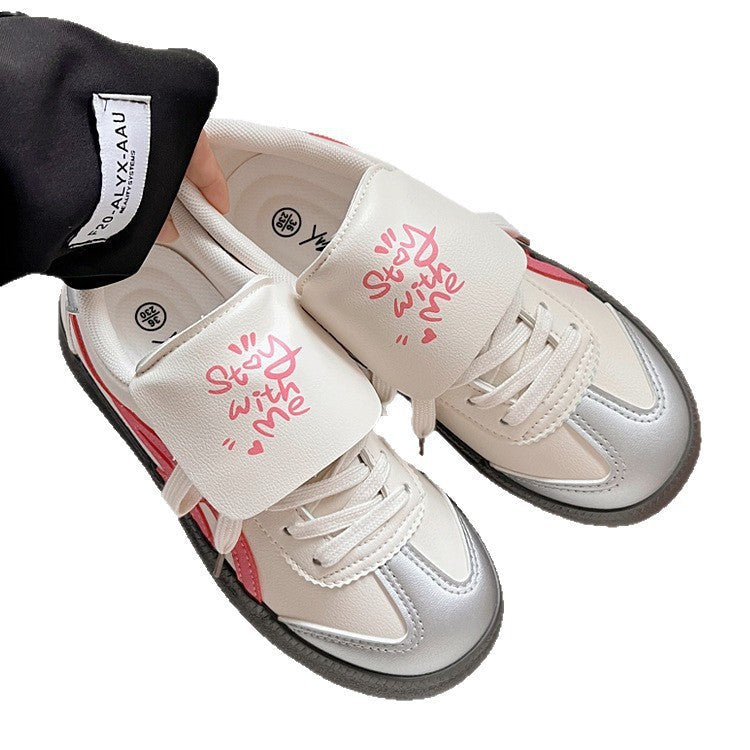 Damen Sportliche Sneakers mit einzigartigem Klappverschluss und modischem Design