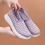 Damen Slip-On Sneakers mit flexiblem Strickdesign R&B
