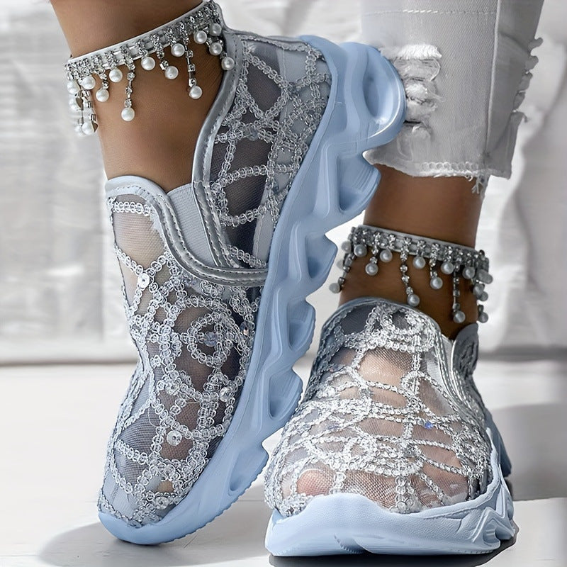 Damen Atmungsaktive und modische Slip-On Sneakers