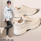 Damen Sportliche Chunky Sneakers mit Reißverschluss und rutschfester Sohle R&B