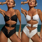 Damen Hochwertiger Badeanzug mit modischen Cut-Outs R&B