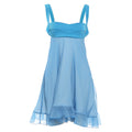 Damen Chiffonkleid mit fließendem Saum und herzförmigem Ausschnitt R&B