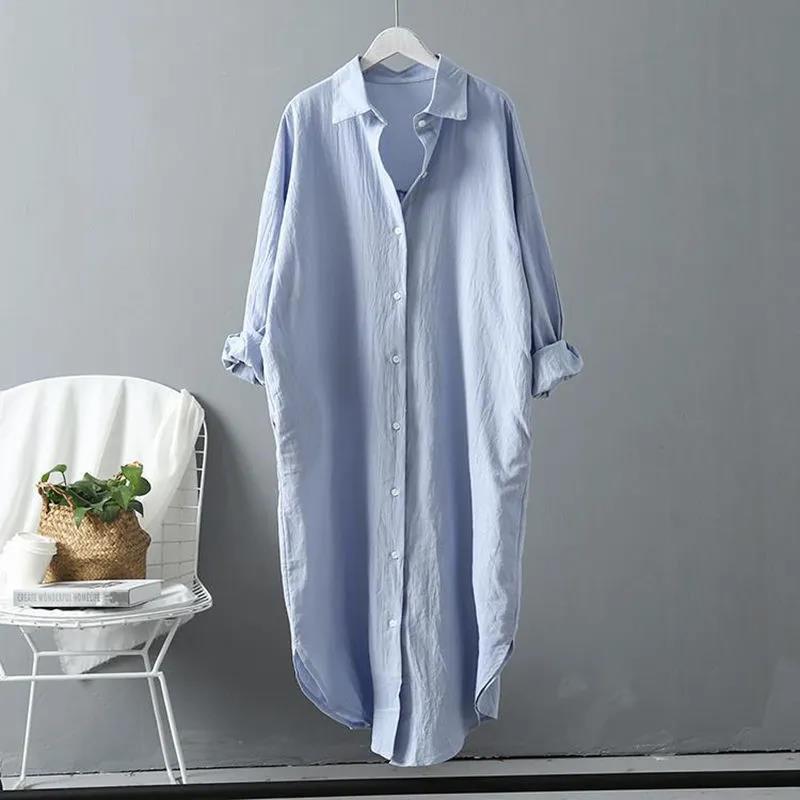 Damen oversized Blusenhemd in lässigem Schnitt mit Knopfleiste R&B