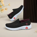 Damen Atmungsaktive Slip-On Freizeitschuhe mit rutschfester Sohle