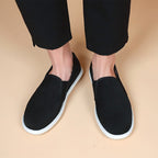 Damen Bequeme Slip-On Freizeitschuhe mit atmungsaktiven Einsätzen R&B