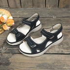 Damen Komfortable Riemchensandalen mit ergonomischer Sohle und Klettverschluss R&B