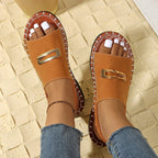 Damen Komfortable Sandalen mit modischem Schnallenverschluss und ergonomischer Fußbettung R&B