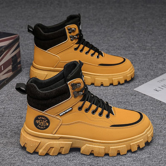 Damen hochgeschnittene Winterstiefel mit rutschfester Sohle und isolierendem Futter R&B