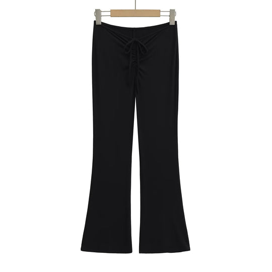Damen Leggings mit verstellbarem Taillenzug und schickem Flared-Schnitt R&B