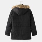 Damen Winterjacke mit abnehmbarer Kapuze und wärmender Fütterung