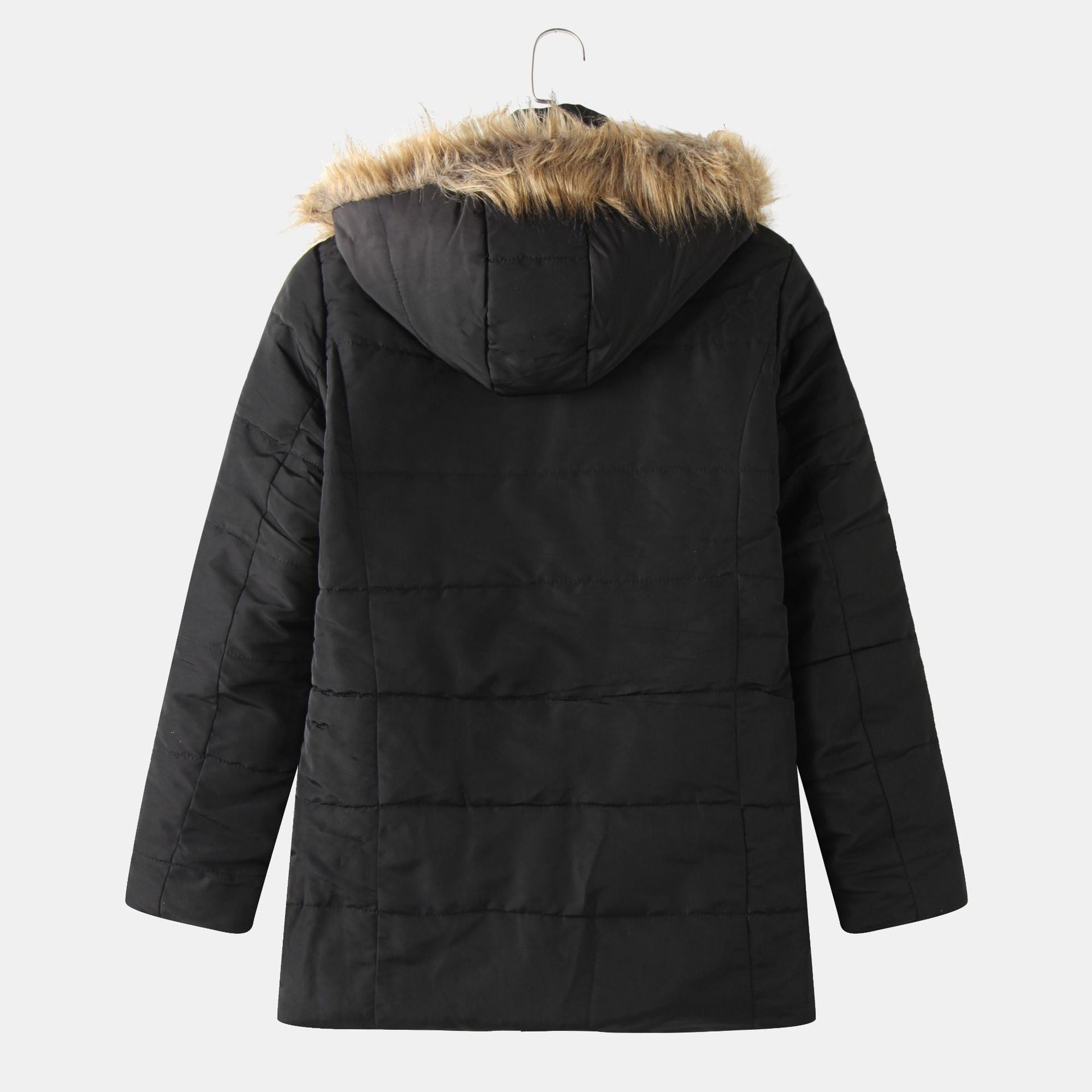 Damen Winterjacke mit abnehmbarer Kapuze und wärmender Fütterung