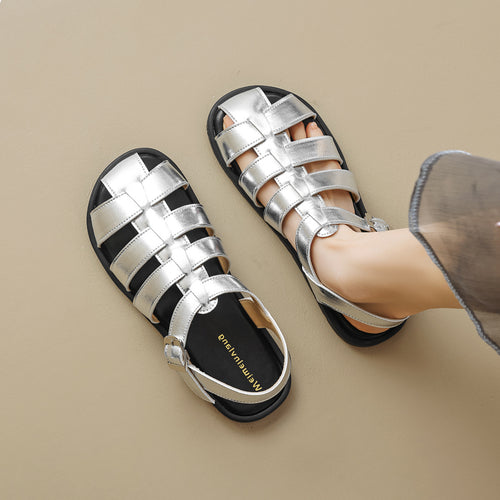 Damen Komfortable Sandalen mit verstellbarem Riemen und atmungsaktivem Obermaterial R&B