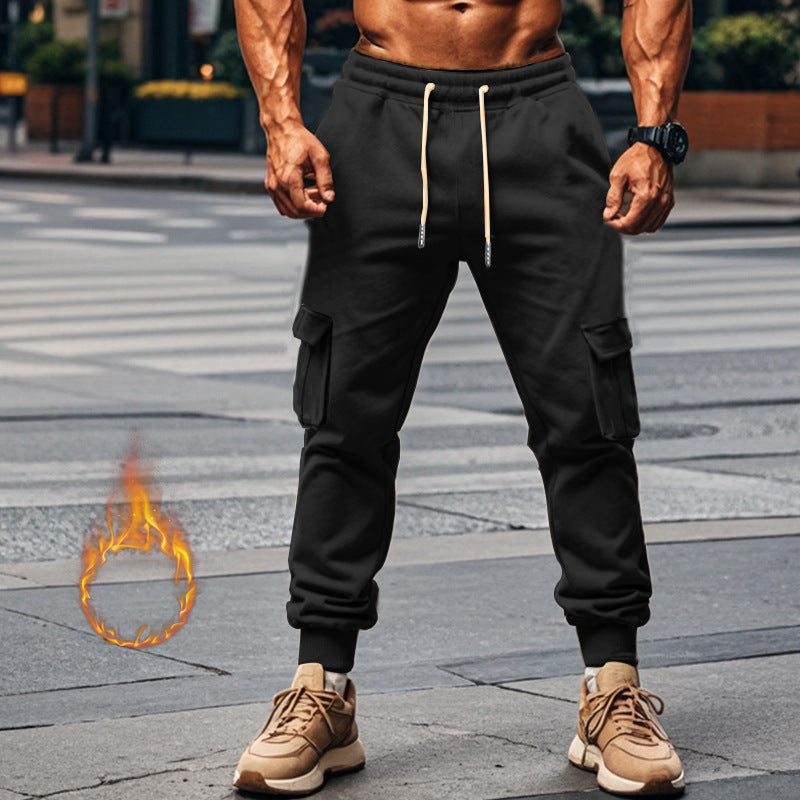 Herren Sportliche Cargo-Jogginghose mit elastischem Bund und praktischen Taschen R&B
