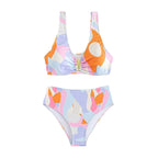 Damen Bikini-Set mit verspieltem Schnitt und hohem Taillendesign R&B