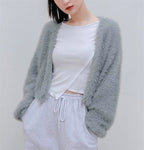 Damen Kuscheliger und lässiger Cardigan