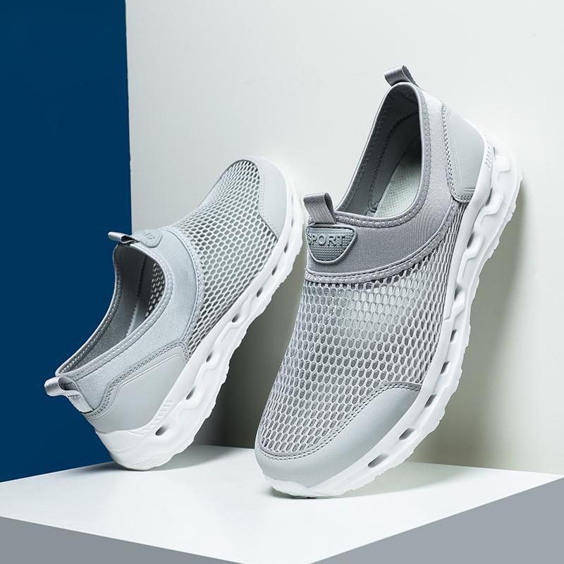 Damen Sportliche Mesh Slip-On Sneakers R&B