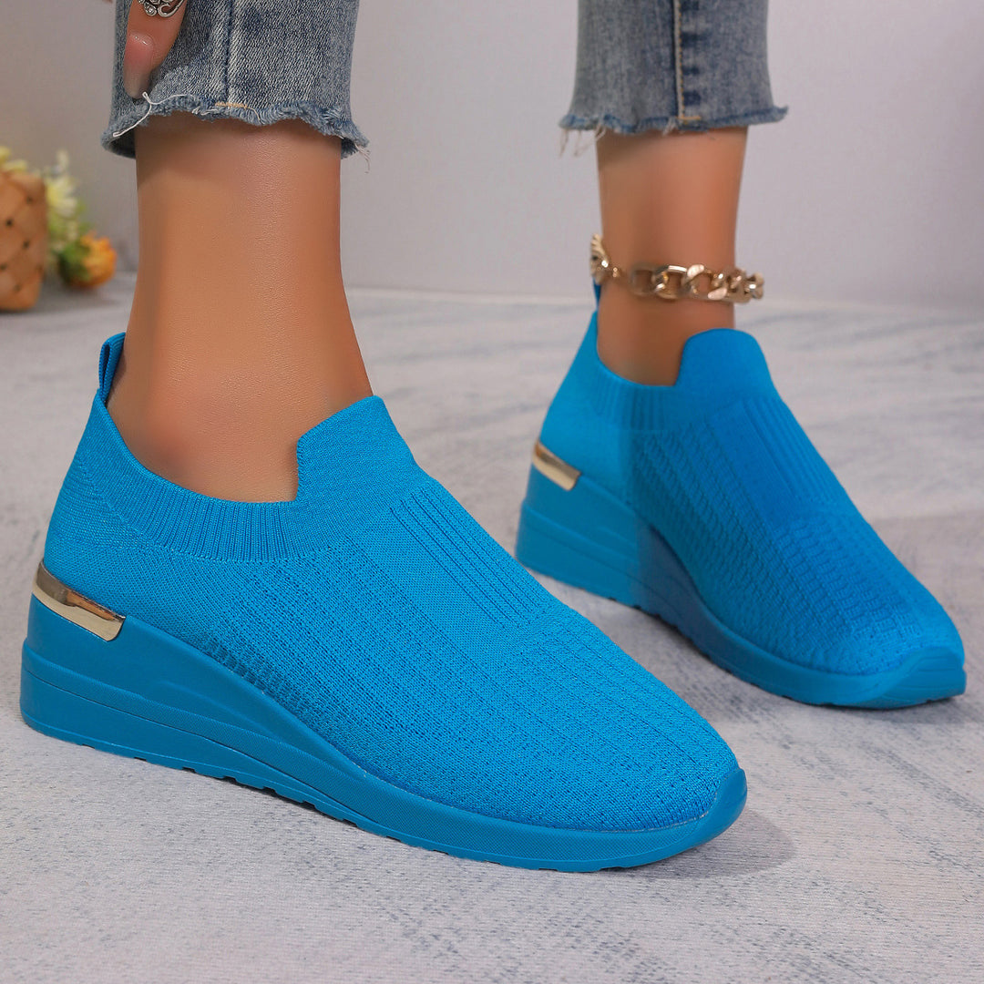 Damen Modische Sockensneaker mit Leopardenmuster R&B