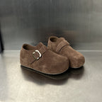 Damen Komfortable Wildleder-Clogs mit elegantem Schnallenverschluss R&B
