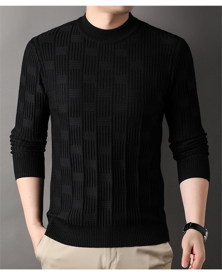 Herren Feinstrickpullover mit modernem Strukturdesign R&B