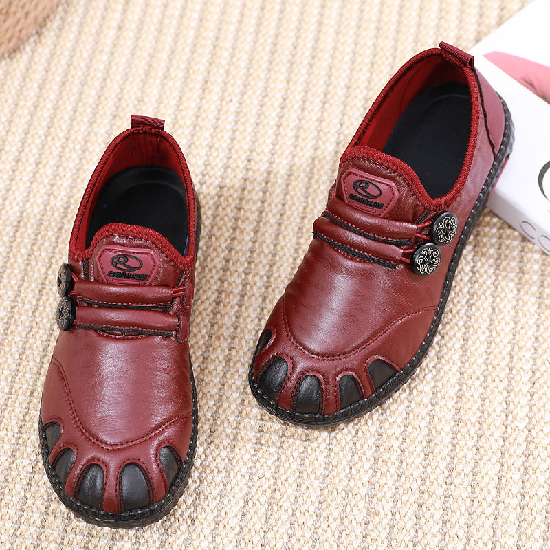 Damen bequeme Lederschuhe mit atmungsaktiver Innensohle