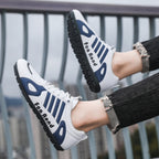 Damen Sportliche Freizeitfußballschuhe mit rutschfester Sohle und atmungsaktiver Obermaterialstruktur R&B