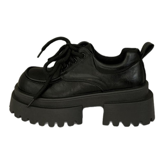 Damen Modische Chunky Sneakers mit rutschfester Sohle und breiten Schnürsenkeln R&B