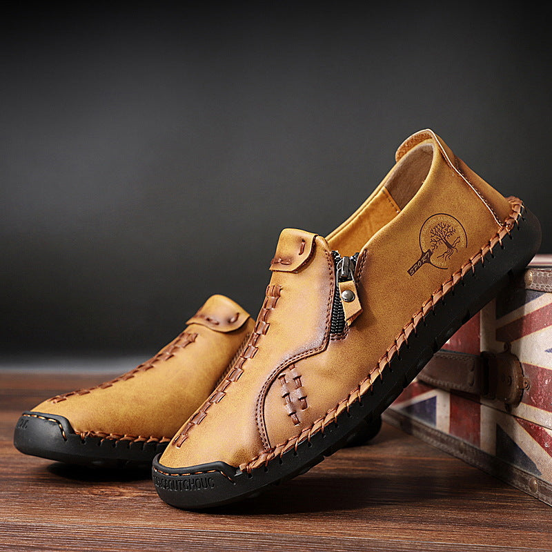 Herren lässige Leder Slipper R&B