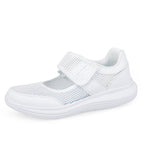 Damen Sportliche Gesundheits-Sneaker mit atmungsaktivem Obermaterial und verstellbarem Klettverschluss R&B