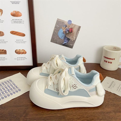 Damen Plattform-Sneaker mit verspielten Applikationen und bequemer Sohle R&B