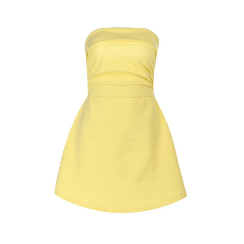 Damen Verspieltes Bustier-Kleid mit tailliertem Rock und elegantem Schnitt R&B