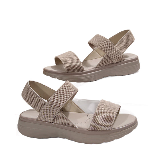 Damen Komfortable und atmungsaktive Sandalen mit elastischen Riemen R&B
