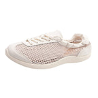 Damen atmungsaktive Mesh-Sneaker mit bequemem Korkfußbett und rutschfester Sohle R&B
