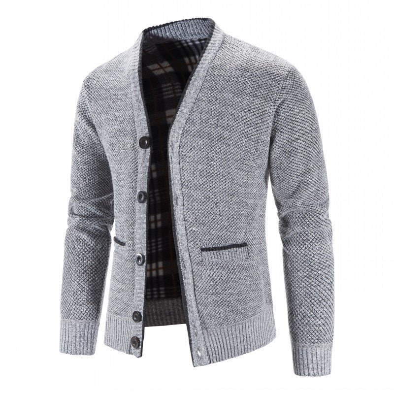 Damen Strickjacke im modernen Herringbone-Muster R&B