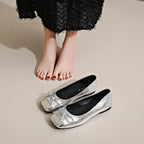 Damen Ballerinas mit dekorativem Schleifenverschluss und elegantem Design R&B