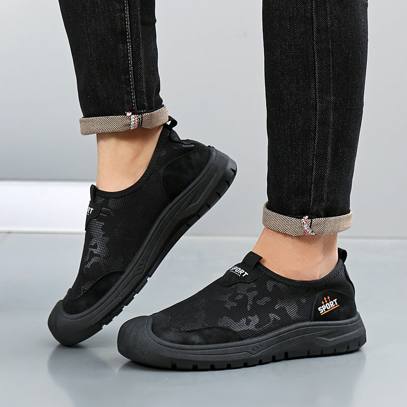 Damen Sportliche Freizeitschuhe mit atmungsaktiven Mesh-Einsätzen und rutschfester Sohle R&B