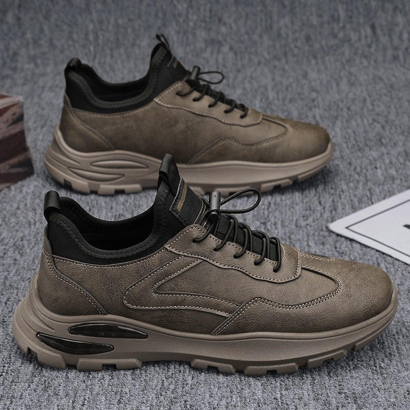 Herren Sportliche Leder Sneakers mit dämpfender Sohle R&B