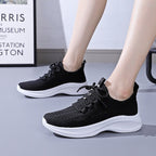 Damen Sneakers mit atmungsaktivem Mesh-Obermaterial und dämpfender Sohle R&B