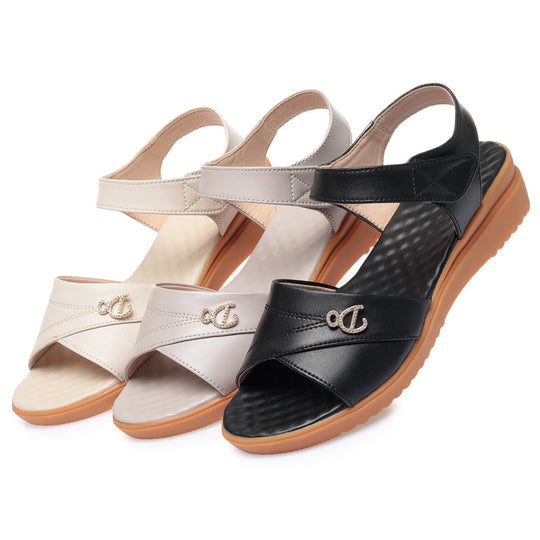 Damen Bequeme Sandalen mit elegantem Riemendesign und rutschfester Sohle R&B