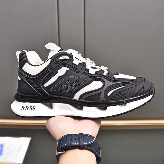 Damen Sportliche Laufschuhe mit atmungsaktiver Oberflächenstruktur und dynamischer Dämpfung R&B