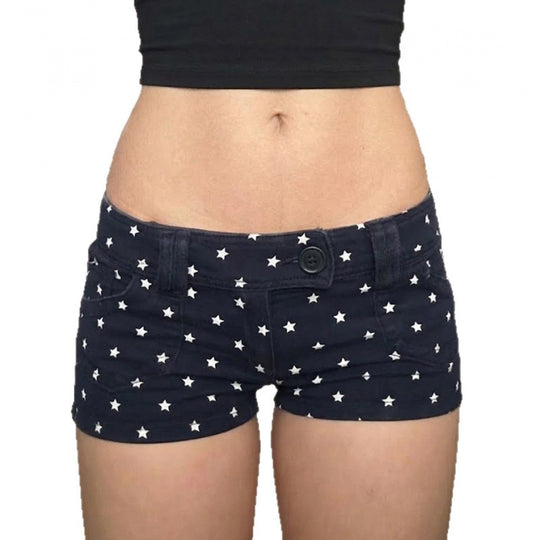 Damen Modische Shorts mit Sternenmuster und praktischem Schnitt R&B