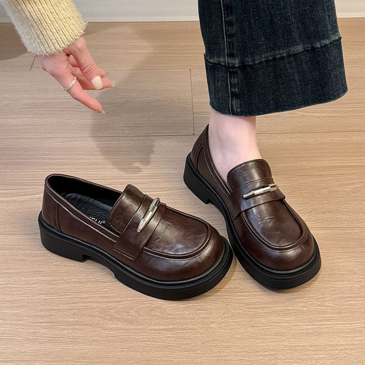 Damen modische Chunky Slipper mit eleganter Schnallenverzierung R&B
