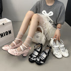 Damen Vintage Ballerinas mit Herz-Details R&B