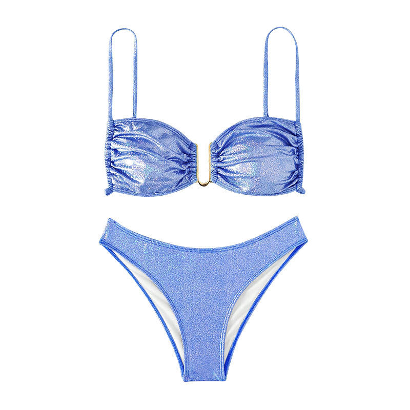 Damen Glitzernder Bikini mit verstellbaren Trägern R&B