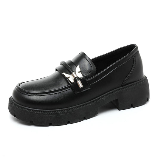 Damen modische Chunky Loafers mit robustem Profil und eleganten Applikationen R&B