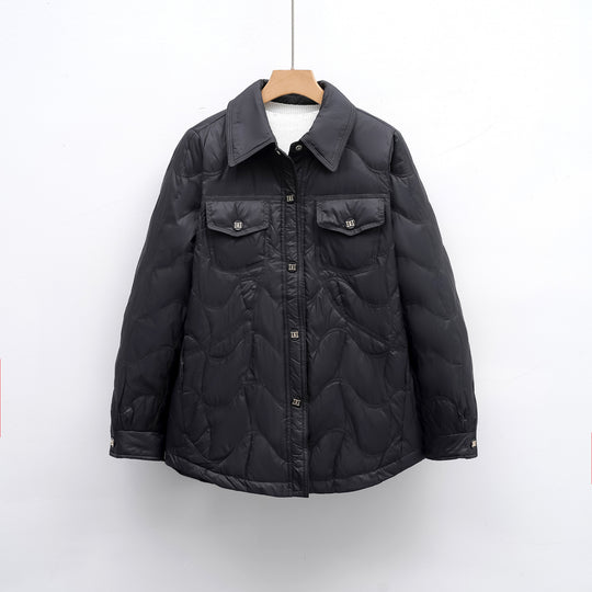 Damen gesteppte Outdoor-Jacke mit Taschen und bequemer Passform R&B