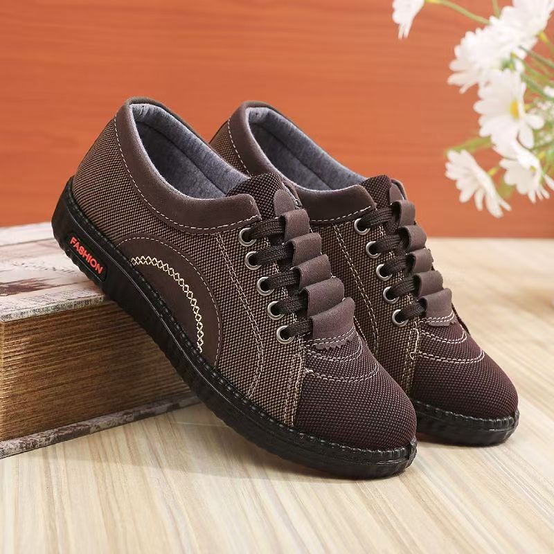 Damen modische Freizeit-Sneaker mit elastischen Schnürsenkeln R&B