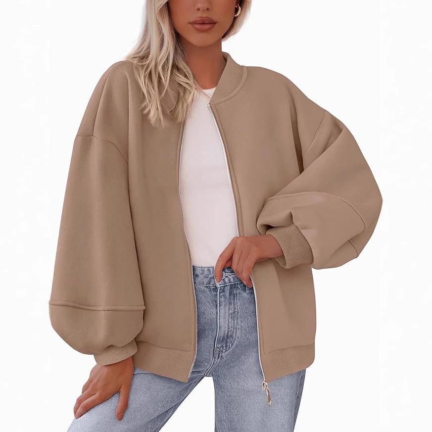 Damen modische Oversized-Jacke R&B