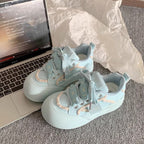Damen Modische Sneakers mit einzigartigem Schnürsystem und bequemer Sohle R&B