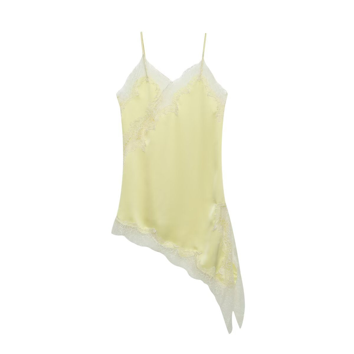 Damen asymmetrisches Spaghetti-Top R&B